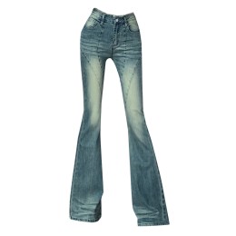 訂製女裝復古牛仔低腰褲  時尚設計馬蹄牛仔褲  低腰牛仔褲製衣廠  千禧  喇叭褲  SKJN023 訂製女裝復古牛仔低腰褲  時尚設計馬蹄牛仔褲  低腰牛仔褲製衣廠  千禧  喇叭褲  SKJN023